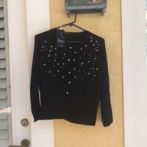 Zara knitwear collection black sweater.